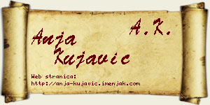 Anja Kujavić vizit kartica